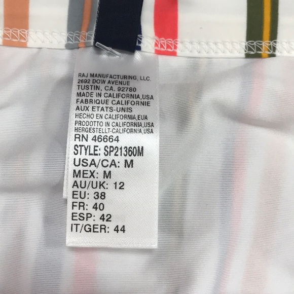 Splendid Line Up Striped High Waist Bikini Bottoms - Picture 6 of 7